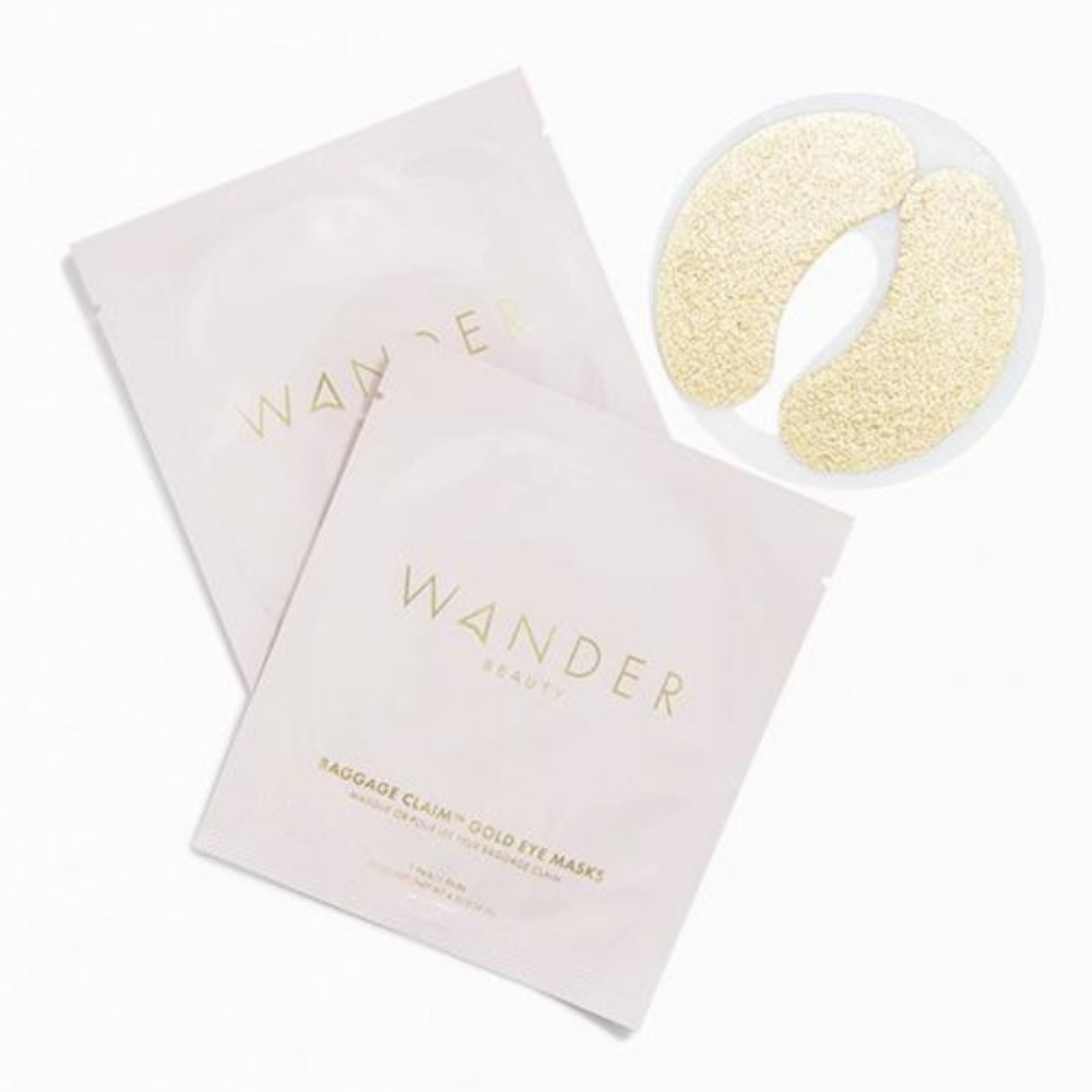 👁️ Wander Beauty Baggage Claim Gold Eye Masks